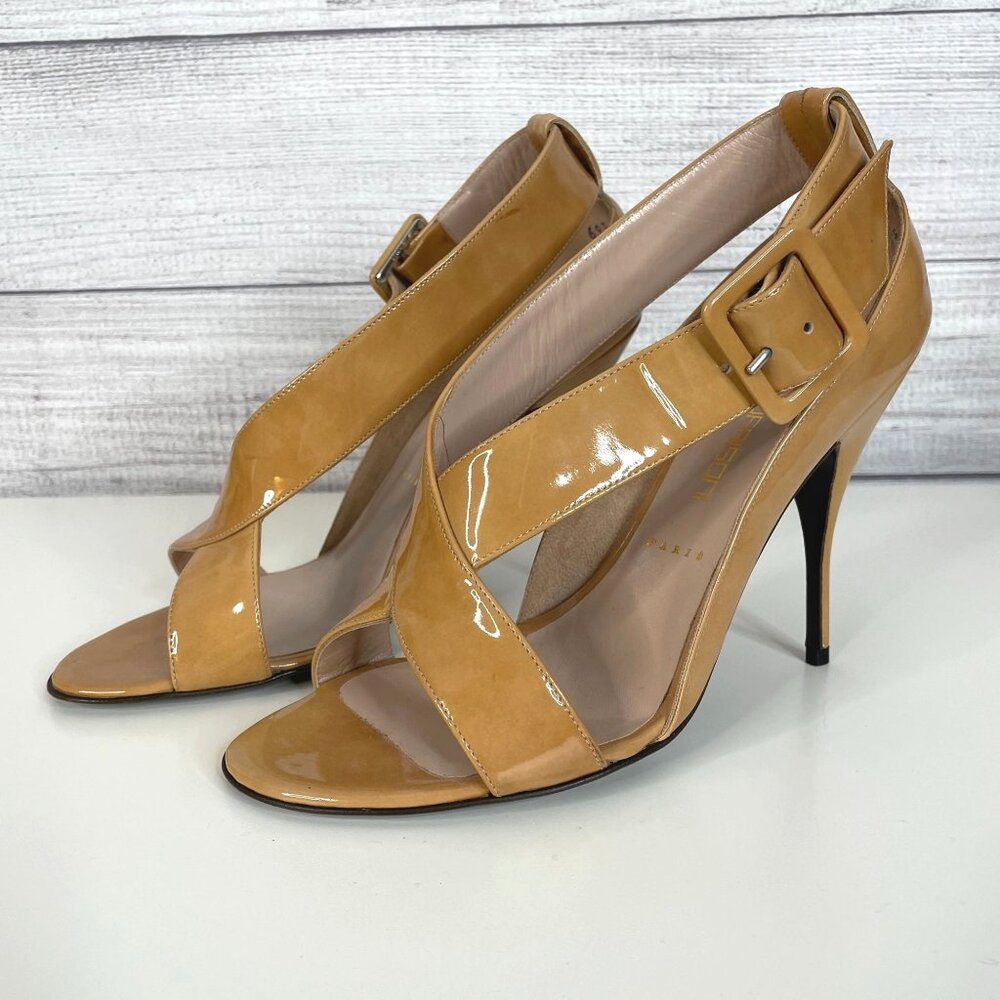 Bruno Frisoni Luxury Leather‎ Buckle Heels 39.5 8.5 Mobwife Vixen Made In Italy